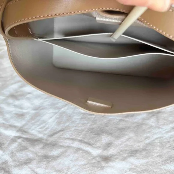 Aesther Ekme Mini Crossbody Sac, Tan, EUC - Picture 9 of 10